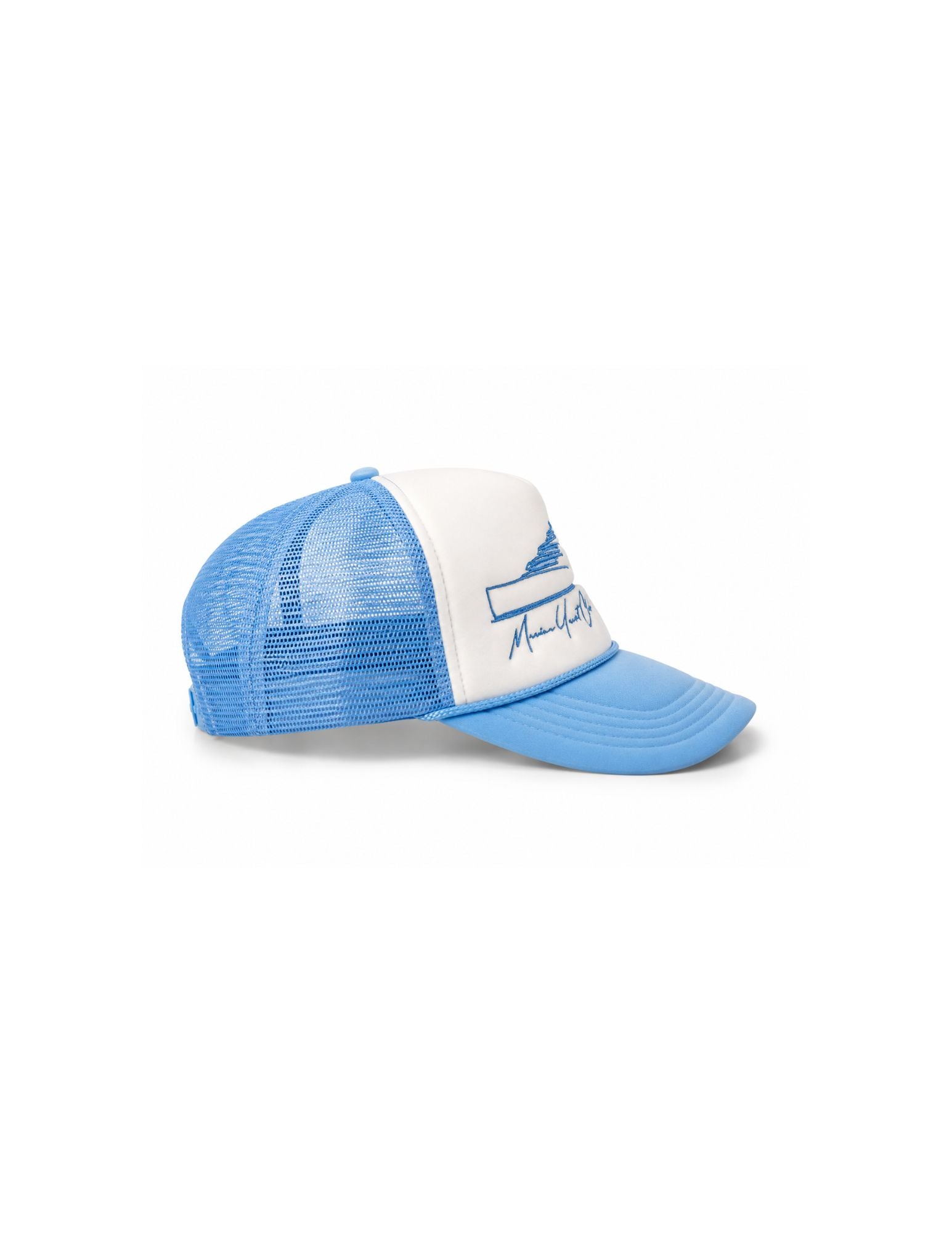 Marina Yacht Club Intl – Sky Blue Yacht Trucker Hat